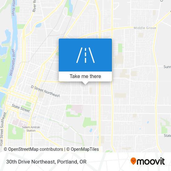 30th Drive Northeast map