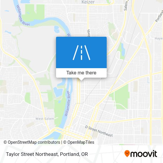 Mapa de Taylor Street Northeast