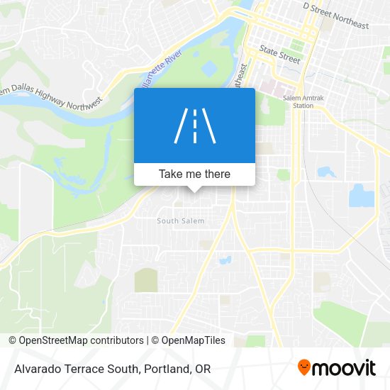 Alvarado Terrace South map