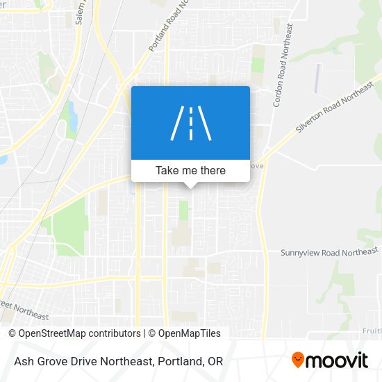 Mapa de Ash Grove Drive Northeast