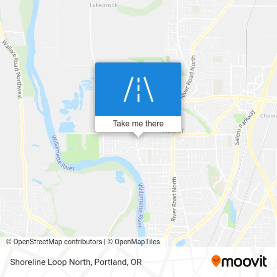 Shoreline Loop North map