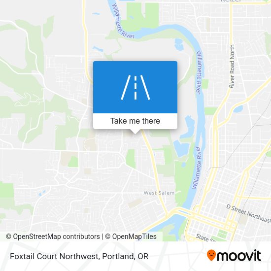 Foxtail Court Northwest map
