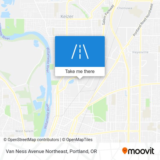 Mapa de Van Ness Avenue Northeast