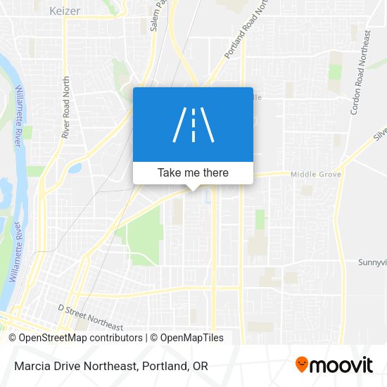 Mapa de Marcia Drive Northeast