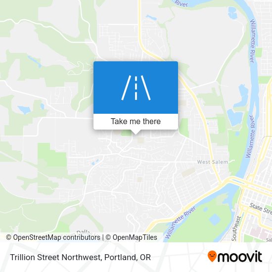 Trillion Street Northwest map