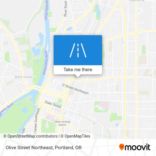 Olive Street Northeast map