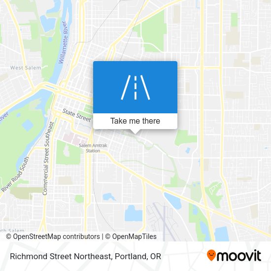 Richmond Street Northeast map
