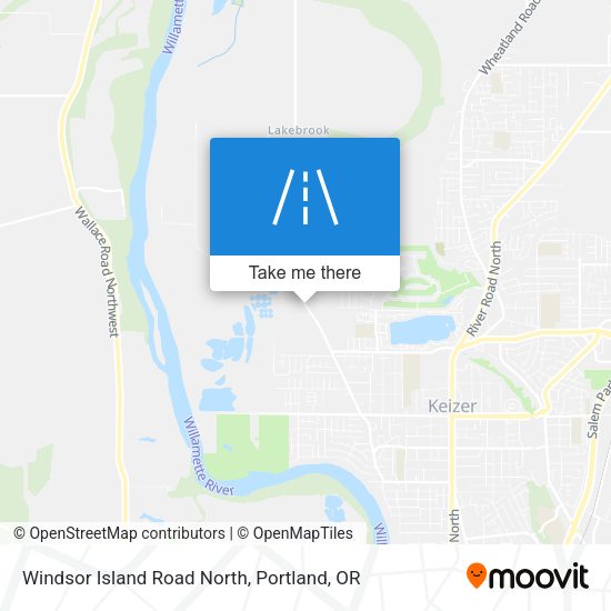Windsor Island Road North map
