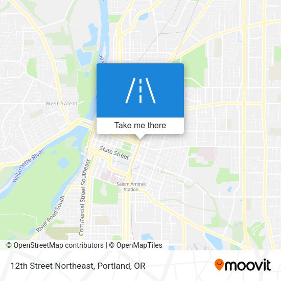 Mapa de 12th Street Northeast