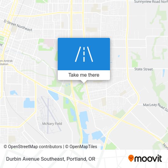 Durbin Avenue Southeast map