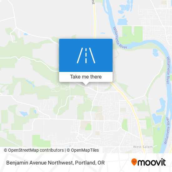 Benjamin Avenue Northwest map