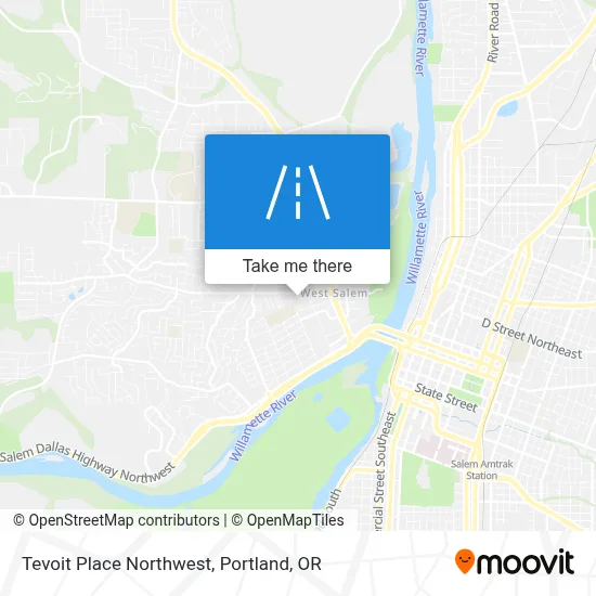 Tevoit Place Northwest map