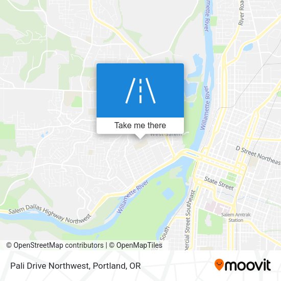 Mapa de Pali Drive Northwest