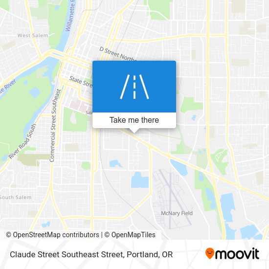 Mapa de Claude Street Southeast Street