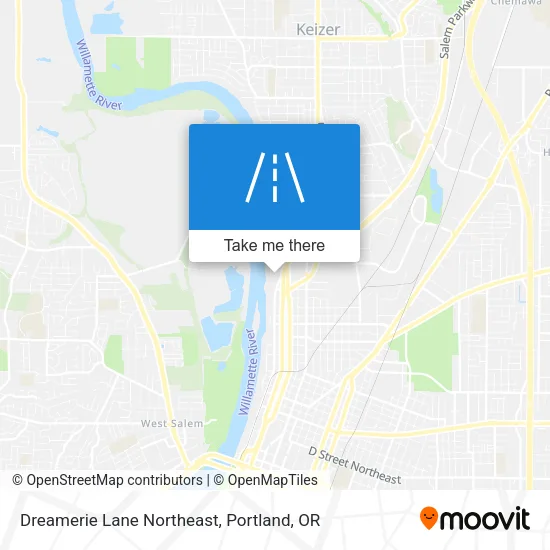 Dreamerie Lane Northeast map