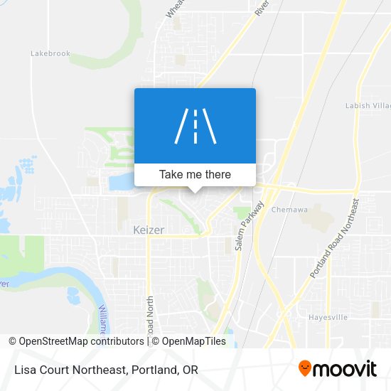 Mapa de Lisa Court Northeast