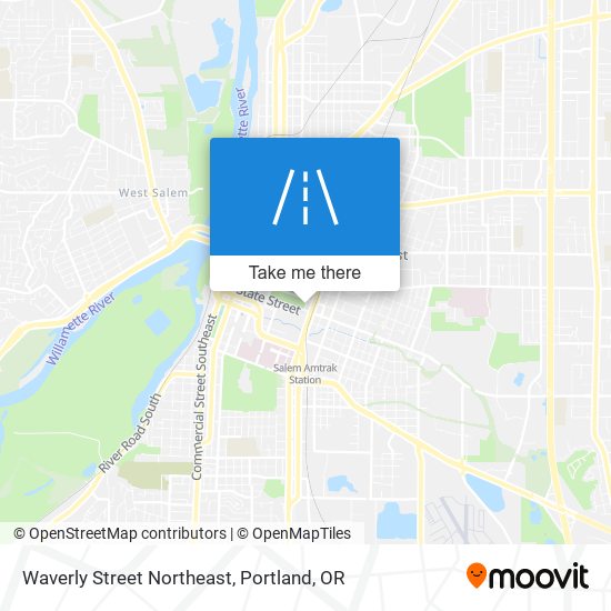 Waverly Street Northeast map