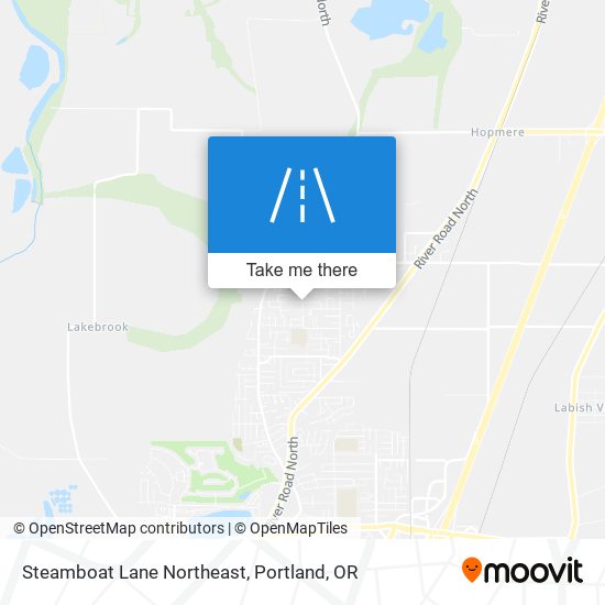 Steamboat Lane Northeast map