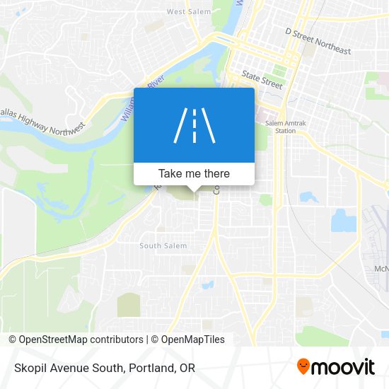 Skopil Avenue South map