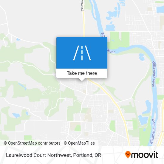 Mapa de Laurelwood Court Northwest