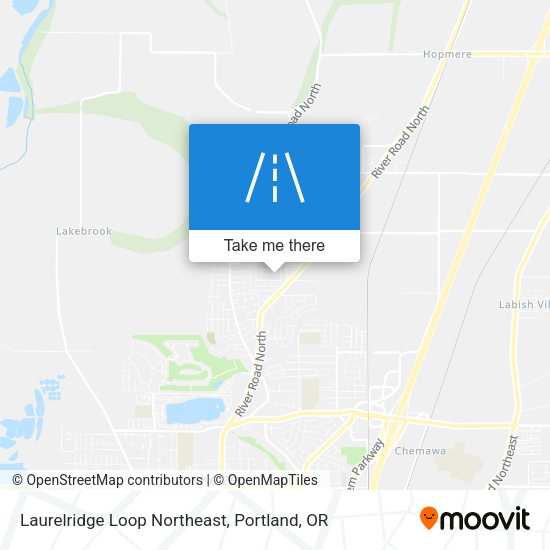 Laurelridge Loop Northeast map