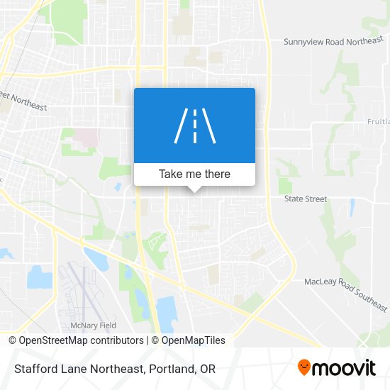 Stafford Lane Northeast map