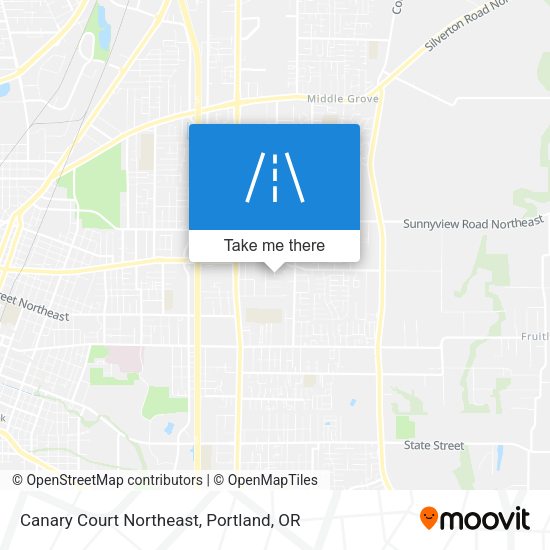 Canary Court Northeast map