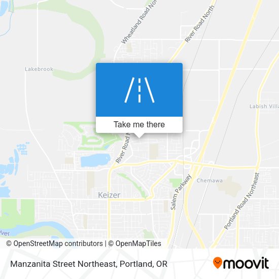 Mapa de Manzanita Street Northeast