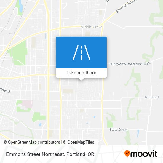 Mapa de Emmons Street Northeast