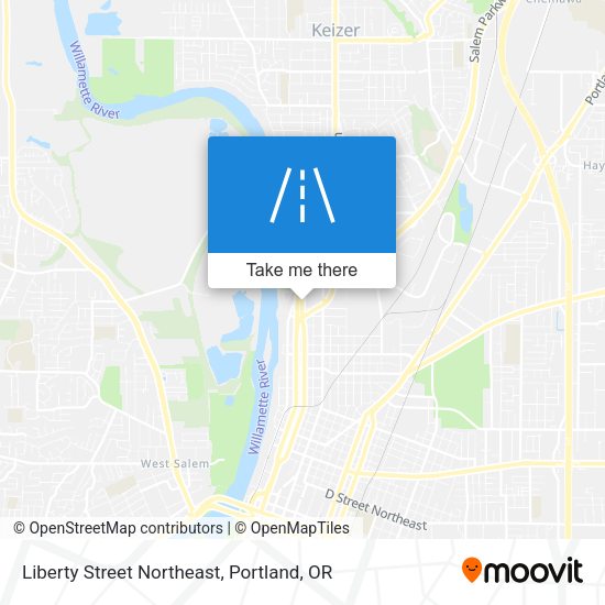 Liberty Street Northeast map