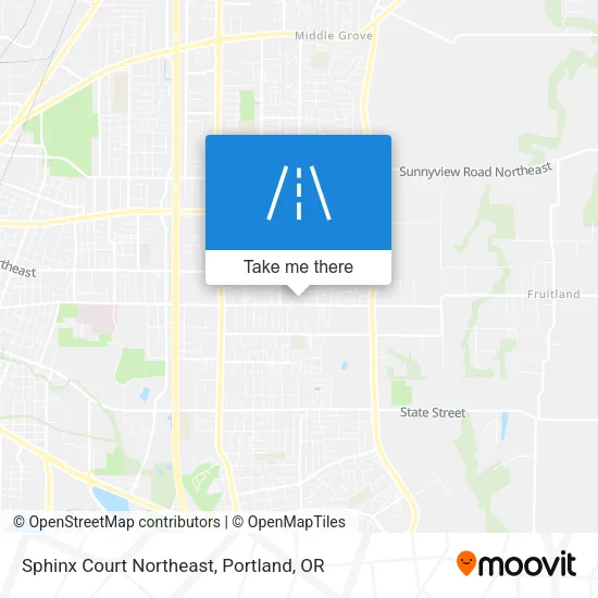 Sphinx Court Northeast map