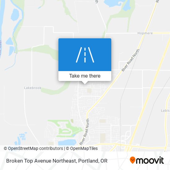 Mapa de Broken Top Avenue Northeast