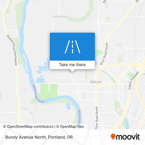 Bundy Avenue North map