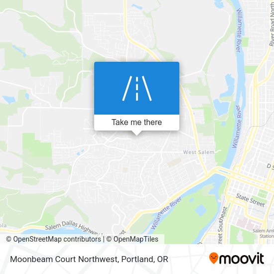 Moonbeam Court Northwest map
