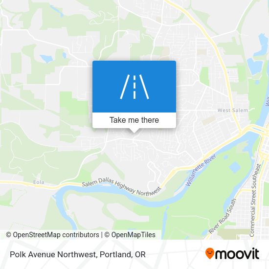 Polk Avenue Northwest map