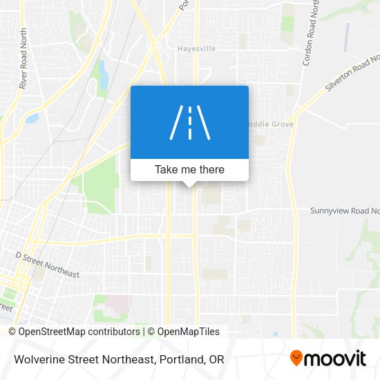 Mapa de Wolverine Street Northeast