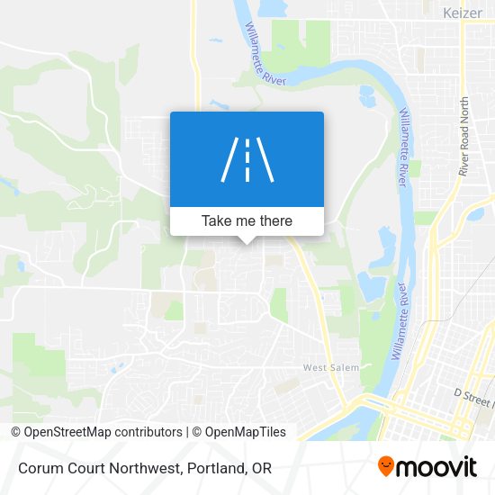 Corum Court Northwest map