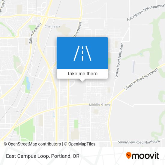 Mapa de East Campus Loop