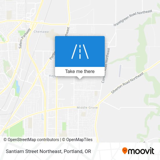 Santiam Street Northeast map