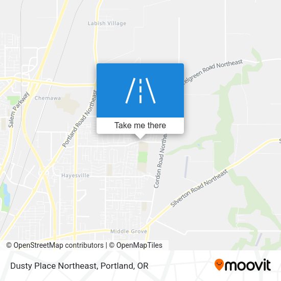 Mapa de Dusty Place Northeast