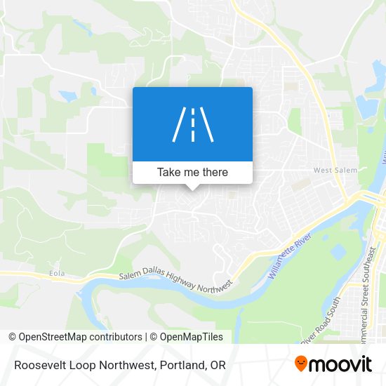 Mapa de Roosevelt Loop Northwest
