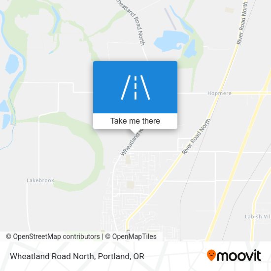 Wheatland Road North map