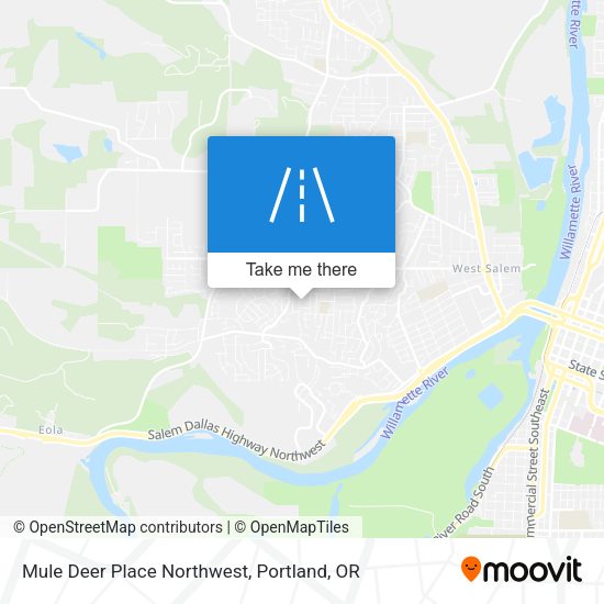 Mapa de Mule Deer Place Northwest