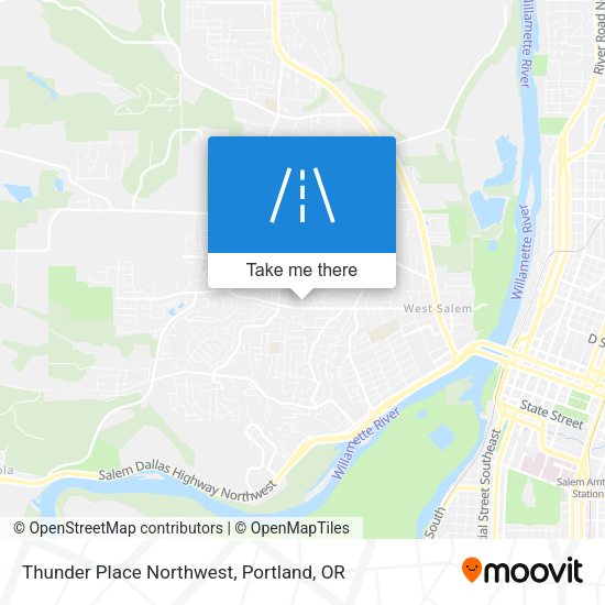 Thunder Place Northwest map