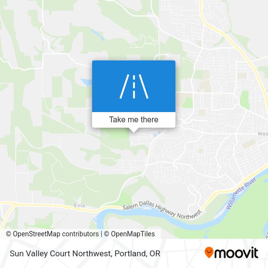 Mapa de Sun Valley Court Northwest