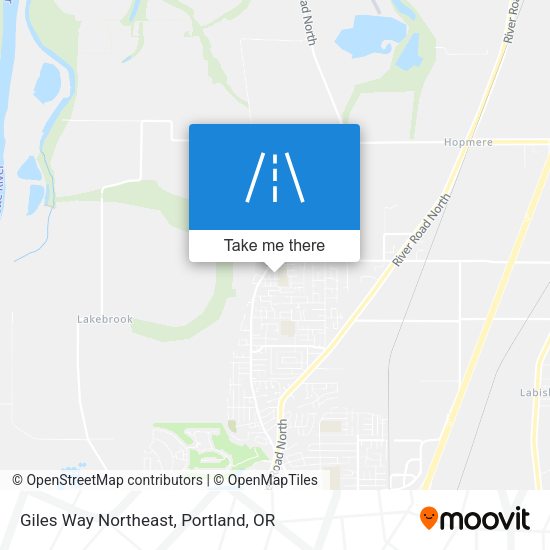 Giles Way Northeast map