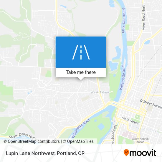 Lupin Lane Northwest map