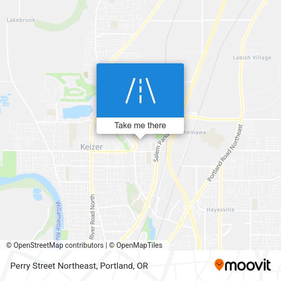 Perry Street Northeast map