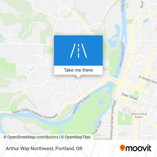 Arthur Way Northwest map