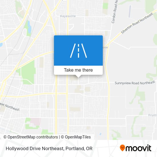 Hollywood Drive Northeast map